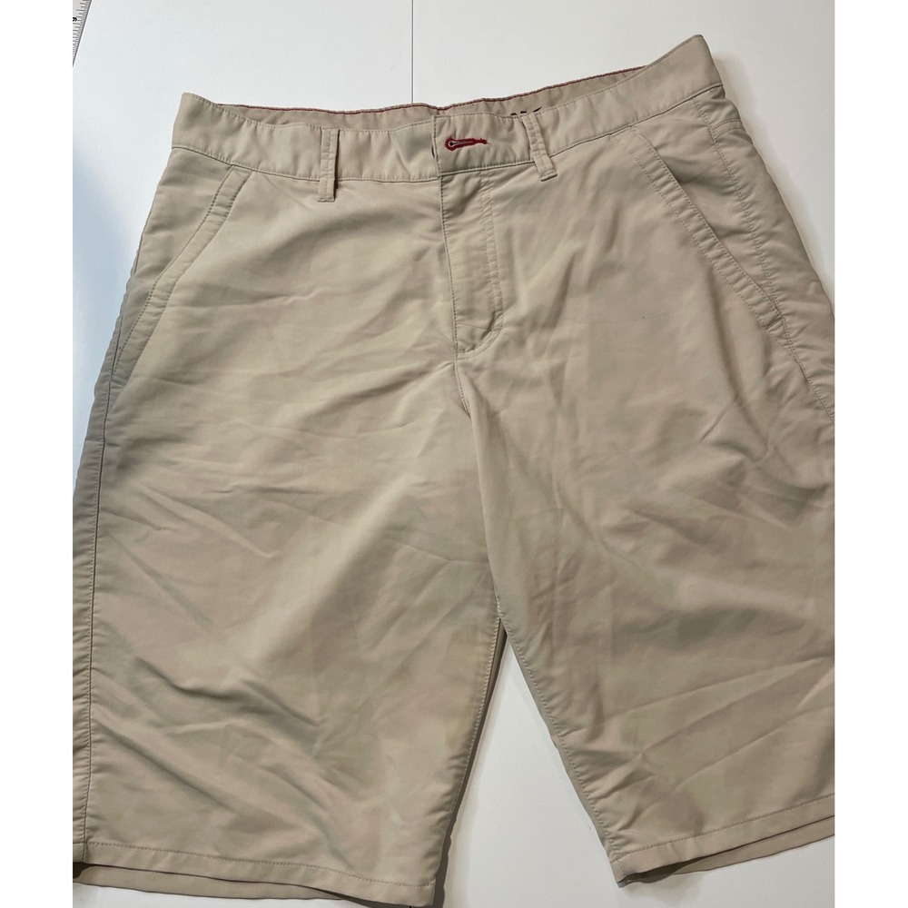 Tony Hawk Next Level Mens Tan Khaki Hybrid Shorts Size 32 Stretch Skateboard